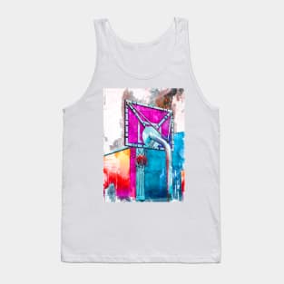 Basketball In The Hoop Paris France Tank Top